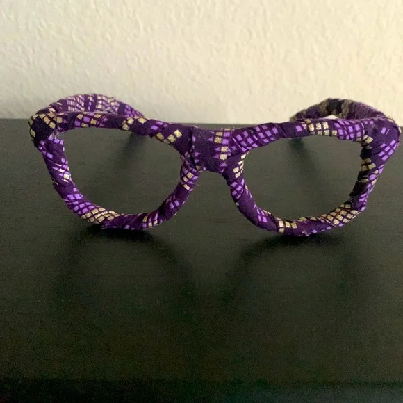 Purple One Size Fabric Covered Lenseless Frame - Picture 4 of 5